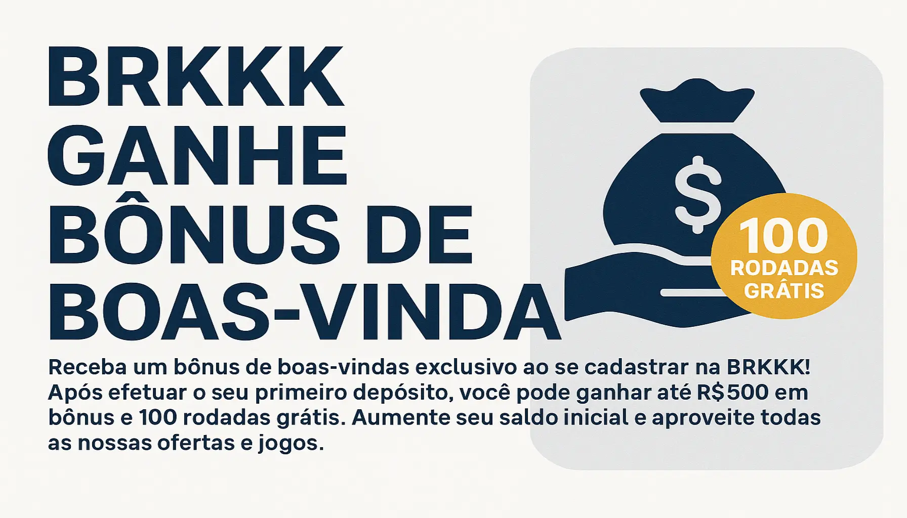 Criar uma nova Conta no plataforma BRKKK